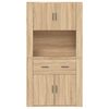vidaXL Highboard Sonoma Oak Engineered Wood