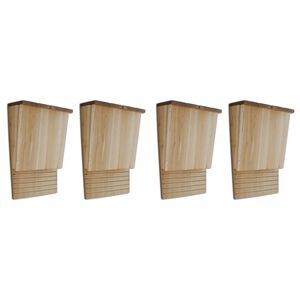 vidaXL Bat Houses 4 pcs 22x12x34 cm Wood