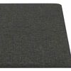 vidaXL Wall Panels 12 pcs Dark Grey 90x15 cm Fabric 1.62 m&sup2;
