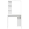 vidaXL Desk with Shelf White 78.5 x 37 x 154.5 cm Engineered Wood