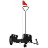 vidaXL Bike Trailer Black Oxford Fabric and Iron