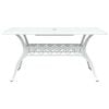 vidaXL Garden Dining Set 5 pcs White Aluminium