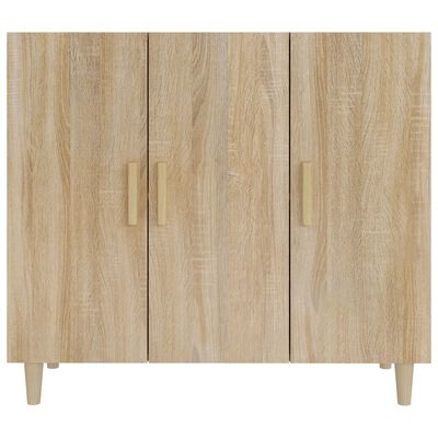 vidaXL Sideboard Sonoma Oak 90x34x80 cm Engineered Wood