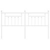 vidaXL Metal Replace Headboard White 180 cm
