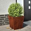 vidaXL Garden Planter 40x40x40 cm Weathering Steel