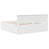 vidaXL Bed Frame with Headboard White 180 x 200 cm Engineered Wood