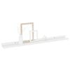 vidaXL Wall Shelves 2 pcs High Gloss White 80x9x3 cm