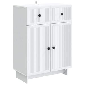 vidaXL Sideboard White 66 x 34.5 x 90 cm Engineered Wood