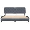 vidaXL Bed Frame without Mattress Dark Grey 152x203 cm Queen Velvet