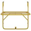 vidaXL Balcony Table Gold 60x40 cm Steel