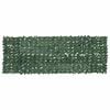 vidaXL Balcony Screen with Dark Green Leaves 300x100 cm