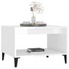 vidaXL Coffee Table High Gloss White 60x50x40 cm Engineered Wood