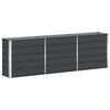 vidaXL Planter Anthracite 240 x 40 x 75 cm Steel