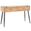 vidaXL Console Table Solid Fir Wood 115x40,5x76 cm