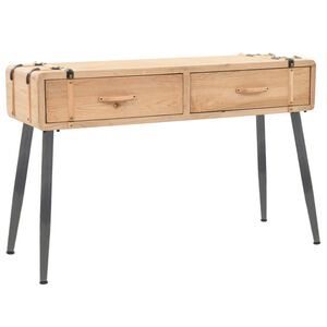 vidaXL Console Table Solid Fir Wood 115x40,5x76 cm