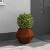 vidaXL Planter Rusty 50 x 50 x 40 cm Weathering Steel