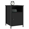 vidaXL Bedside Cabinets 2 pcs Black 40x42x60 cm Engineered Wood
