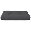 vidaXL Pallet Cushion Black 60x40x12 cm Fabric