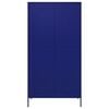 vidaXL Wardrobe Navy Blue 90x50x180 cm Steel