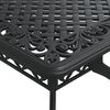 vidaXL 5 Piece Garden Dining Set Black Cast Aluminium