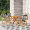 vidaXL 5 Piece Garden Dining Set Solid Wood Acacia
