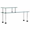 vidaXL Kitchen Shelf Transparent 45x16x26 cm Tempered Glass