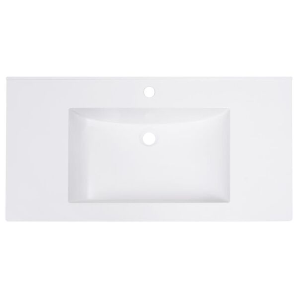 vidaXL Built-in Wash Basin 800x460x130 mm SMC White