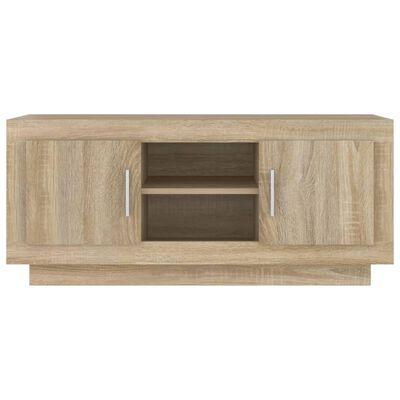 vidaXL TV Cabinet Sonoma Oak 102x35x45 cm Engineered Wood