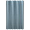 vidaXL Roof Panels 12 pcs Galvanised Steel Grey 60x36 cm