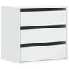 vidaXL Corner Chest of Drawers White 60x41x58 cm Engineered Wood