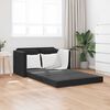 vidaXL Floor Sofa Bed 2-in-1 Black 122x204x55 cm Velvet