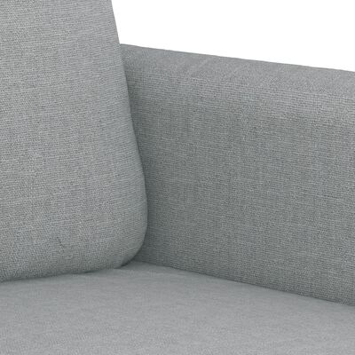 vidaXL 3 Piece Sofa Set with Pillows Light Grey Fabric
