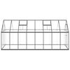 vidaXL Greenhouse with Base Frame Anthracite 445x169x195 cm Aluminium