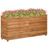 vidaXL Raised Bed | Natural wood | Recycled teak wood and steel