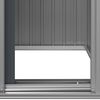 vidaXL Garden Shed Anthracite 126x97.5x177 cm Galvanised Steel
