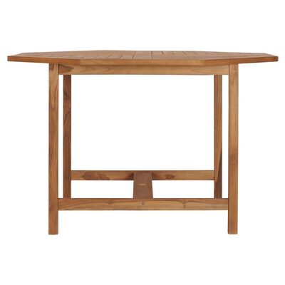 vidaXL Garden Table 120x120x75 cm Solid Teak Wood