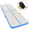 vidaXL Inflatable Gymnastics Mat with Pump 800x100x10 cm PVC Blue