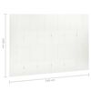 vidaXL 6-Panel Room Dividers 2 pcs White 240x180 cm Steel