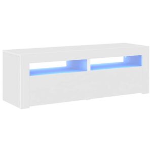 vidaXL TV Cabinet | White | Engineered wood | 120 cm | TV Cabinet | Rectangular