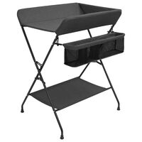 vidaXL Changing Table Anthracite Iron