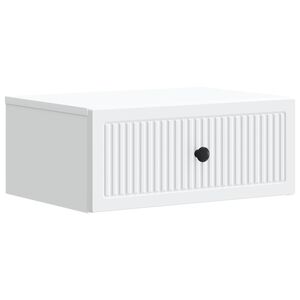 vidaXL Bedside Cabinet White 49 x 34.5 x 20 cm Engineered Wood
