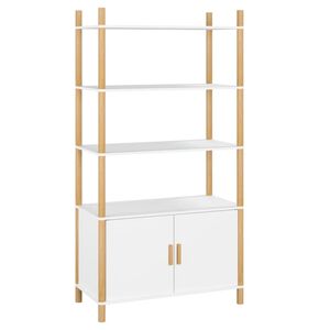 vidaXL Highboard White 80x40x153 cm Engineered Wood