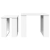vidaXL Coffee Table Set 2 pcs White Engineered Wood
