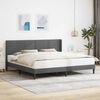 vidaXL Bed Frame with Headboard Dark Grey 180 x 200 cm Velvet