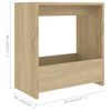 vidaXL Side Table Sonoma Oak 50x26x50 cm Engineered Wood