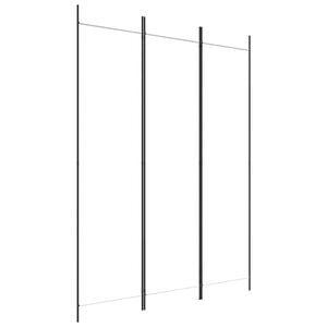 vidaXL 3-Panel Room Divider White 150x200 cm Fabric
