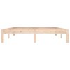 vidaXL Bed Frame without Mattress Solid Wood 150x200cm King Size
