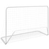 vidaXL Football Goals 2 pcs with Nets 182x61x122 cm Steel White
