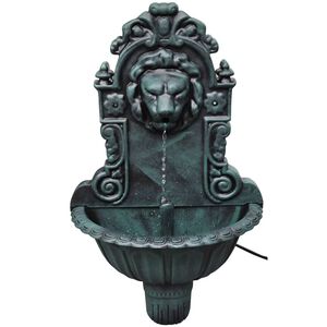 vidaXL Wall Fountain Lion Head Design