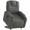 vidaXL Electric Stand up Recliner Chair Dark Grey Fabric